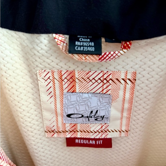 Oakley Red White Plaid Ski Jacket Size L | Y2K Ski Core Snowboard Coat - Picture 5 of 7